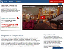 Tablet Screenshot of megaworldcondounits.com